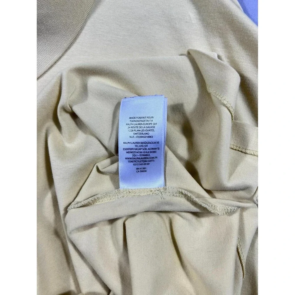 Polo Ralph Lauren Mens 4XLT Yellow Short Sleeve Classic Fit Pony Logo Polo Shirt